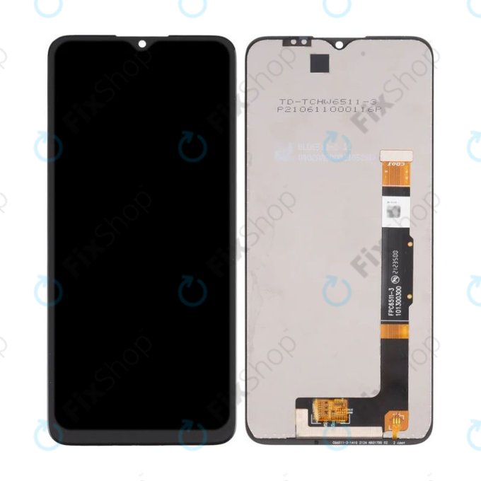 Schermo per TCL 30E, 30 SE, Vetro touch senza cornice