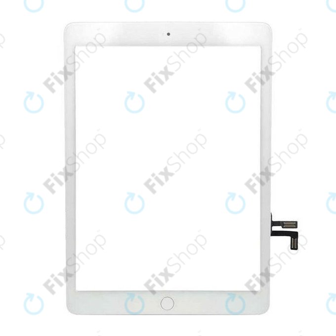 Vetro touch con pulsante Home per iPad Air, iPad (5th Gen 2017), White