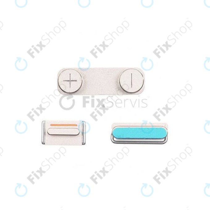 Set pulsanti laterali accensione, volume e silenzioso per iPhone 5S, Space Gray