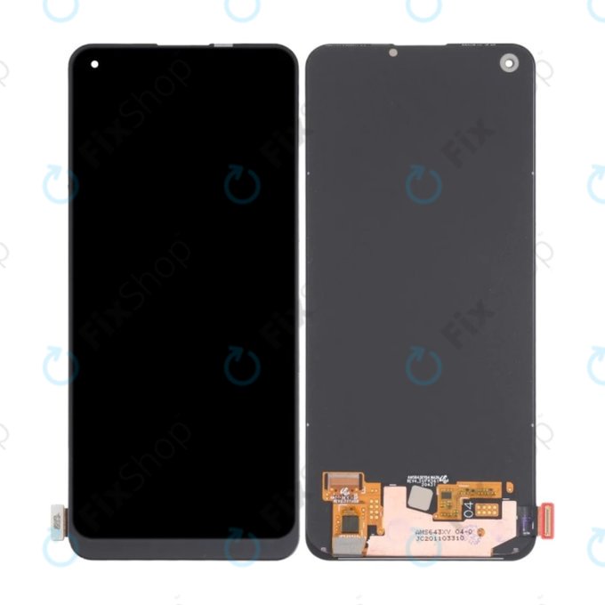 Schermo LCD per Realme 8 RMX3085, Vetro touch senza cornice
