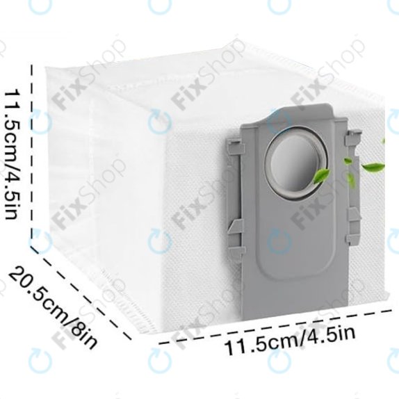 Sacchetto per aspirapolvere, 3 pz. per Xiaomi Roborock Qrevo Curv, Qrevo Edge, S8 MaxV Ultra, S8 Max Ultra, Saros 10, Saros 10R, QV-series
