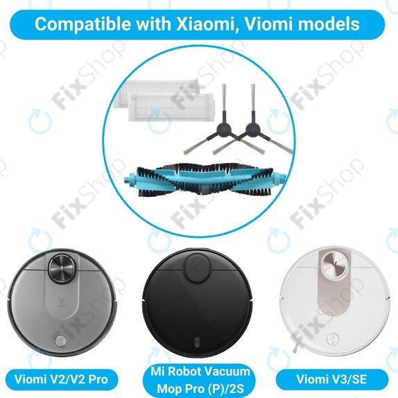 Set standard per Xiaomi Viomi V2, V2 Pro, V3, SE, Mi Robot Vacuum Mop Pro (P), 2S