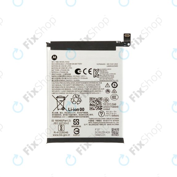 Batteria per Motorola Moto G86 5G, RA52, SB18E51770, 5100mAh, Genuine Service Pack