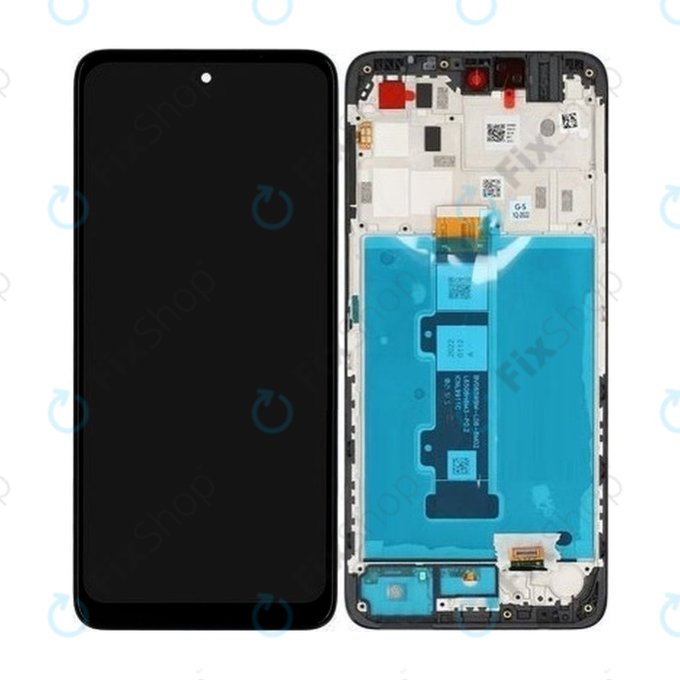 Schermo per Motorola Moto G22 XT2231, Vetro touch con cornice, 5D68C20423, Genuine Service Pack