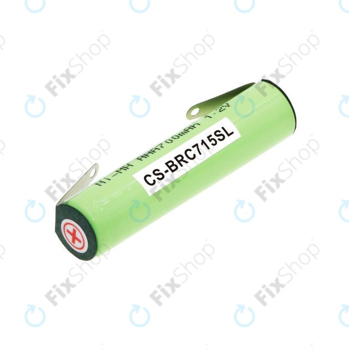 Batteria per Philips Norelco QC5055, Braun FreeControl 1715, 4HGAE-LFU, Ni-MH, 700mAh, 1.2V, HQ