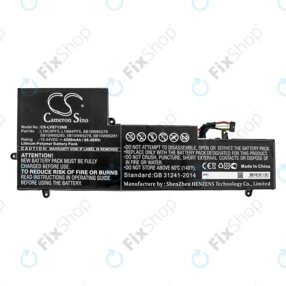 Batteria per Lenovo Yoga Slim 7-15IIL, L19C4PF5, Li-Pol, 4500mAh, 15.44V, HQ