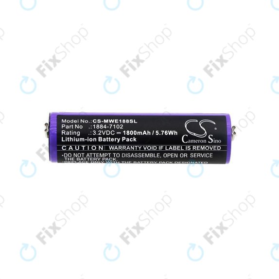 Batteria per Moser Ermila 1884, 1885, Wahl 1884 LI+PRO, Wahl Ermila 1884, 1885, LiFePO4, -, 1800mAh, 3.2V, HQ