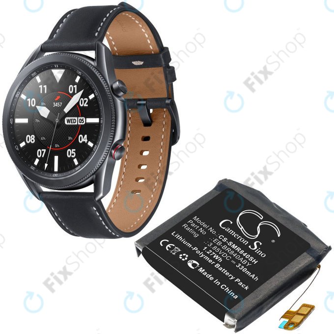 Batteria per Samsung Galaxy Watch 3 45mm R840, R845, 330mAh, Li-Pol, 3.85 V, EB-BR840ABY, HQ
