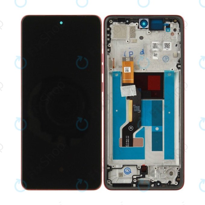 Schermo per Motorola Moto G86 5G, Vetro touch con cornice, Chrysanthemum, 5D68C30477, Genuine Service Pack