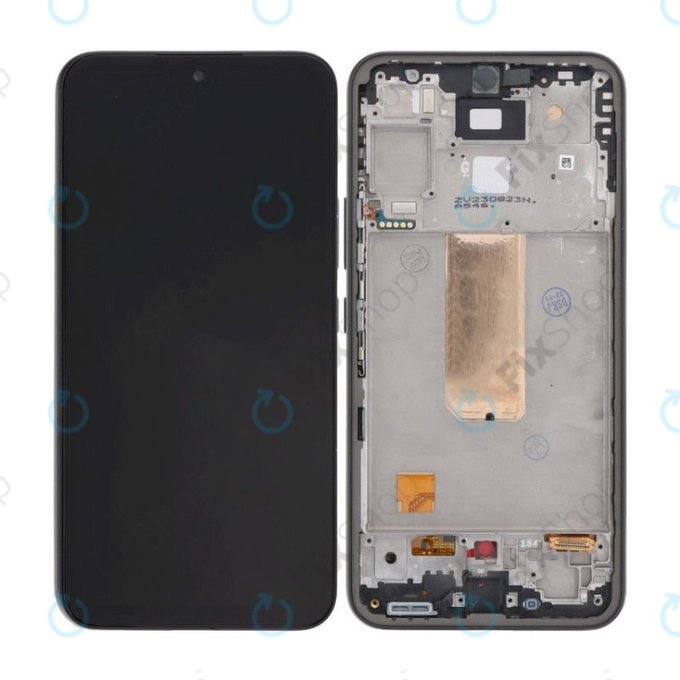 Schermo per Samsung A54 5G A546B, Black, Vetro touch con cornice