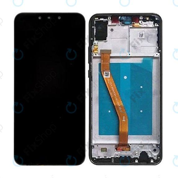 Schermo per Huawei Nova 3, Black, Vetro touch con cornice