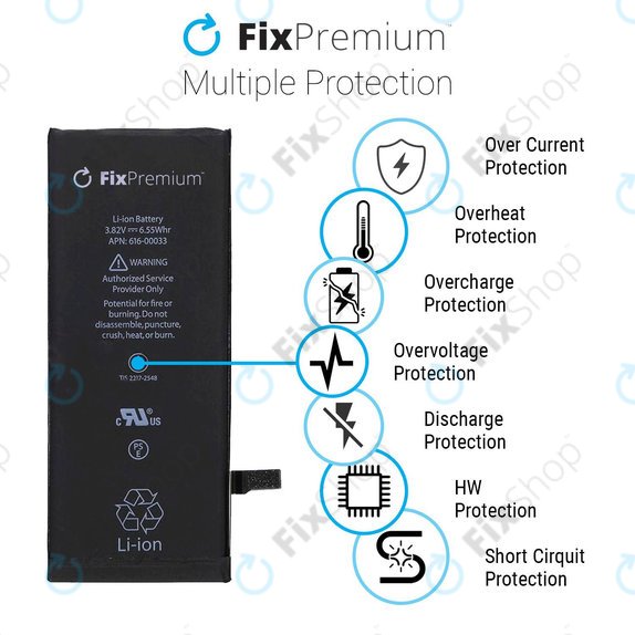 Batteria per iPhone 6S Plus, 2750mAh, FixPremium