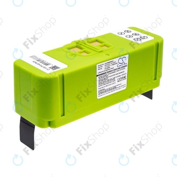 Batteria per iRobot Roomba 600, 800, 900-seriess, 4502233, 4374392, 2130LI, Li-Ion, 4000mAh, 14.4V, HQ