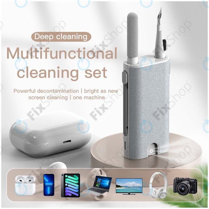 Kit di spazzole multifunzione per la pulizia di telefoni ed earphones 5in1