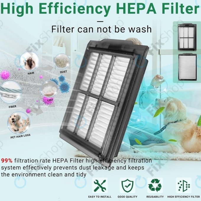 Filtro HEPA, 2 pz. per iRobot Roomba Plus 505, 507, 405, 4020