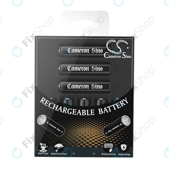 Batteria ricaricabile, CameronSino AA, 8pz, 2200mAh, Ni-MH, 1.2V, –, HQ
