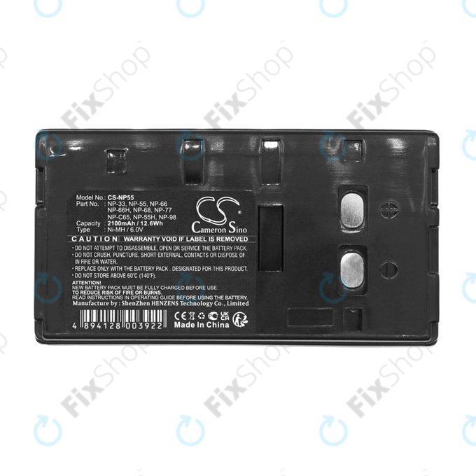 Batteria per Blaupunkt, Sony, Akai, HP, NP-33, Ni-MH, 2100mAh, 6V, HQ