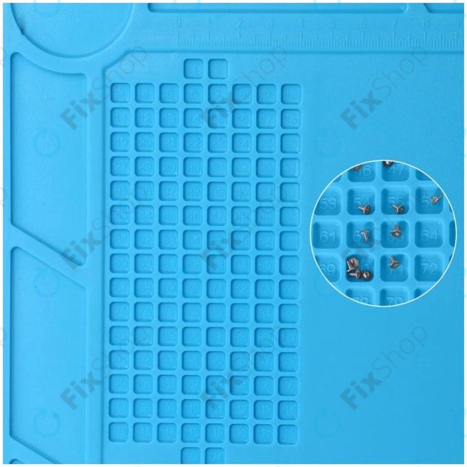 Tappetino in silicone antistatico ESD termoresistente 35 x 25cm