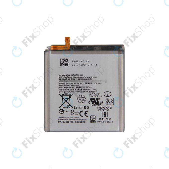 Batteria per Samsung S21 Ultra G998B, EB-BG998ABY, 5000mAh
