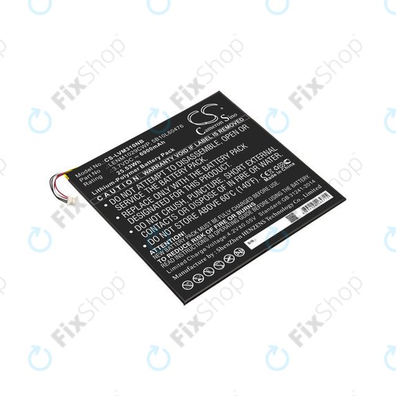 Batteria per Lenovo Miix 300, Miix 310, LENM1029CWP, Li-Pol, 6900mAh, 3.7V, HQ