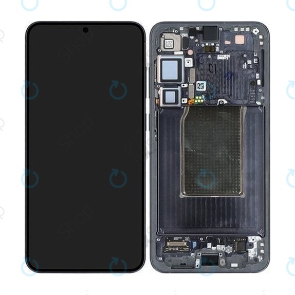 Schermo OLED per Samsung S25 Plus, Blueblack, Vetro touch con cornice