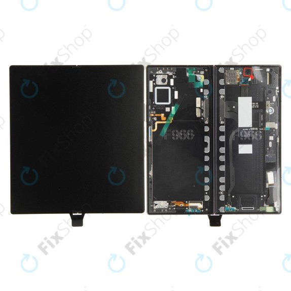 Schermo per Samsung Z Fold 7 F966B, Jetblack, Vetro touch con cornice, GH82-37548C, Genuine Service Pack