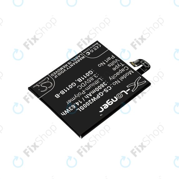 Batteria per Google Pixel 2 XL G011C, 3800mAh, Li-Pol, 3.85 V, G011B, HQ