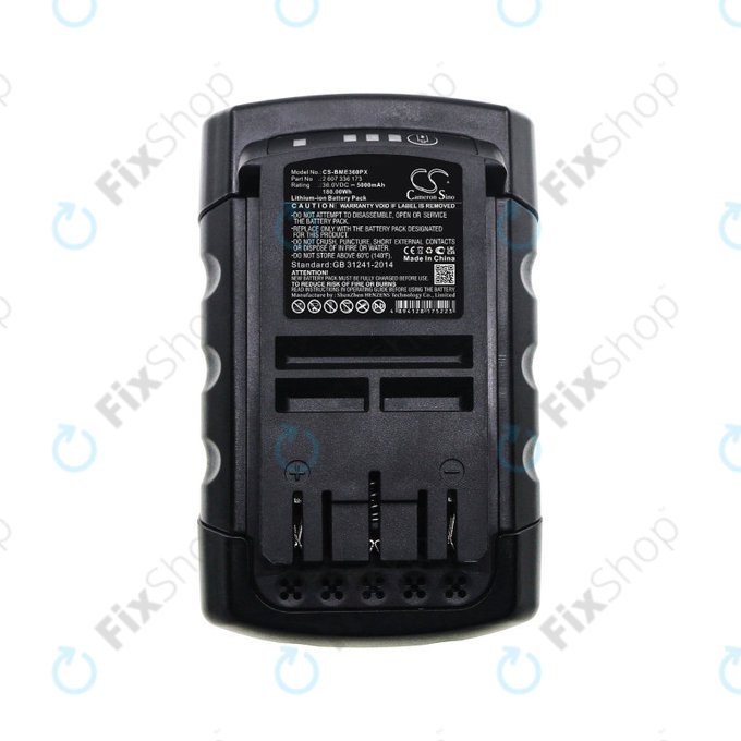 Batteria per Bosch Rotak 32li, 37li, 43li, Easyrotak 36-550, 2 607 336 173, Li-Ion, 5000mAh, 36V, HQ