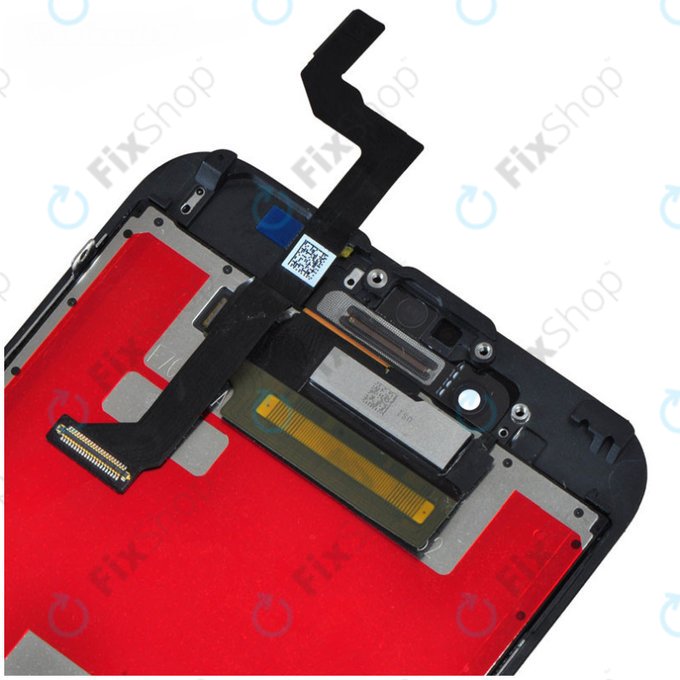 Schermo per iPhone 6S, Black, Vetro touch con cornice