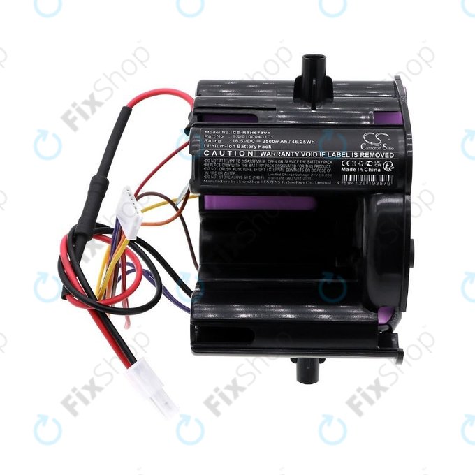 Batteria per Rowenta Dual Force 2-in-1, SS-9100043101, Li-Ion, 2500mAh, 18.5V, HQ