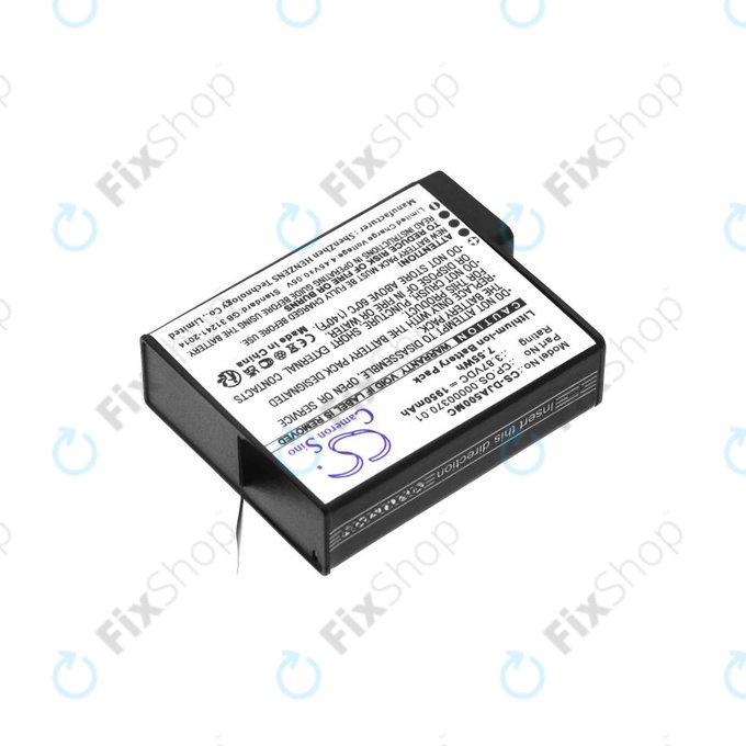 Batteria per DJI Osmo Action 5, CP.OS.00000370.01, Li-Ion, 1950mAh, 3.87V, HQ