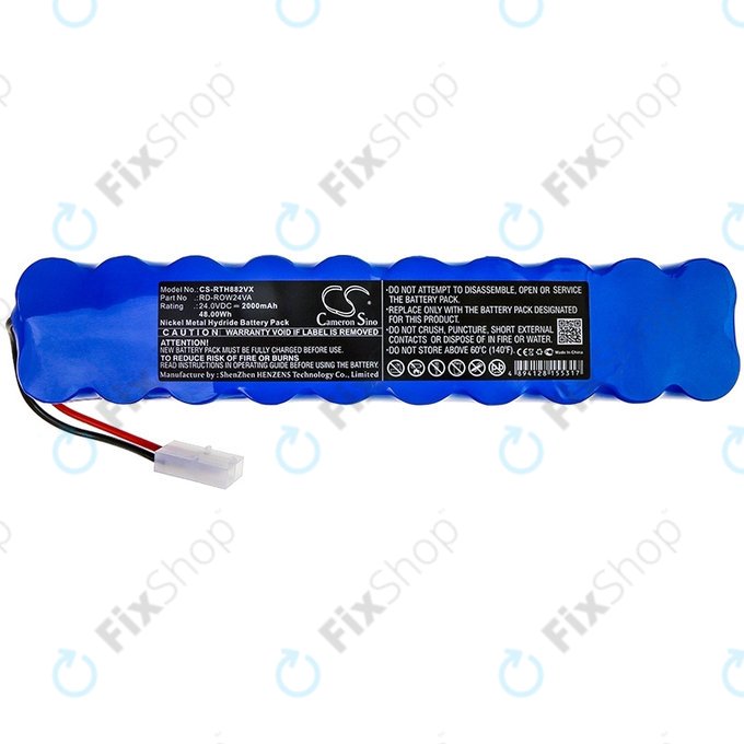 Batteria per Rowenta Air Force Extreme RH-seriess, RD-ROW24VA, Ni-MH, 2000mAh, 24.0V, HQ