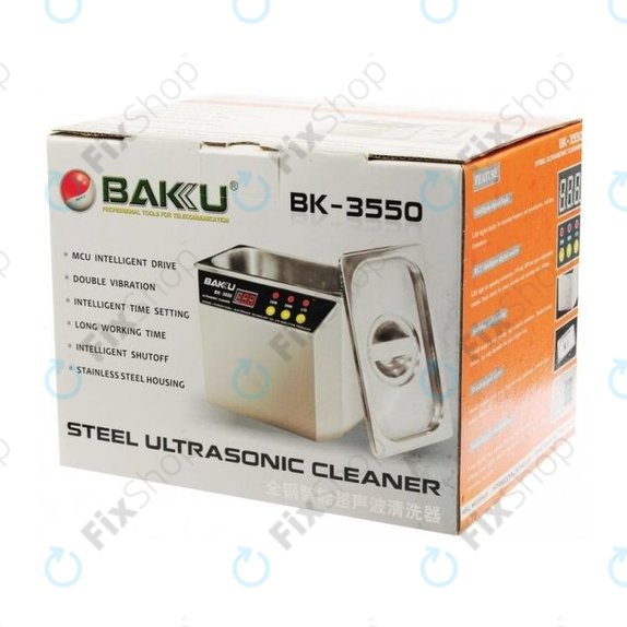 Pulitore a ultrasuoni in acciaio inox per Baku BK-3550, 0.5L