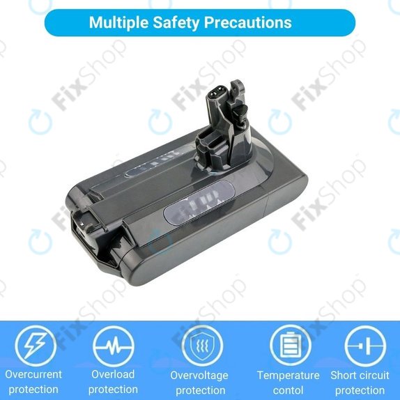 Batteria per Dyson V10, 969352-02, SV12, 206340, Li-Ion, 2500mAh, 25.2V, HQ