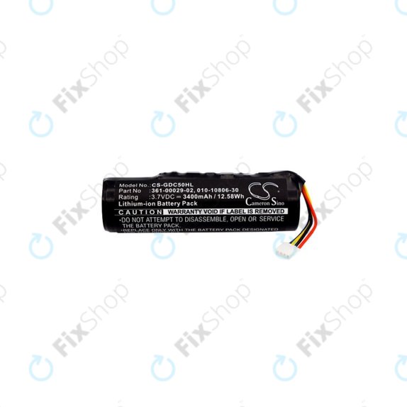 Batteria per Garmin Alpha 100, DC50, GAA002, GAA003, GAA004, T5, TT10, TT15, 010-10806-30, 010-11828-03, 361-00029-02, 3400mAh, HQ
