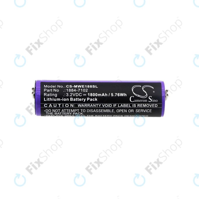 Batteria per Moser Ermila 1884, 1885, Wahl 1884 LI+PRO, Wahl Ermila 1884, 1885, LiFePO4, -, 1800mAh, 3.2V, HQ