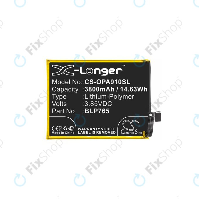 Batteria per Oppo A91, BLP765, 3800mAh, HQ