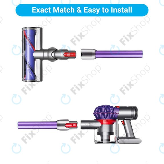 Tubo di aspirazione Purple per Dyson seriess V, Outsize