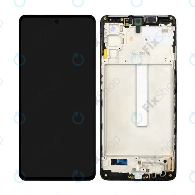 Schermo per Samsung M52 5G M526B, Black, Vetro touch con cornice
