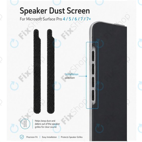 Griglia antipolvere per altoparlante per Microsoft Surface Pro 4/5/6/7/7+