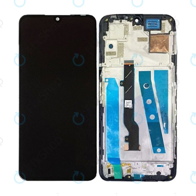 Schermo OLED per Infinix Note 12, Vetro touch con cornice, Force Black