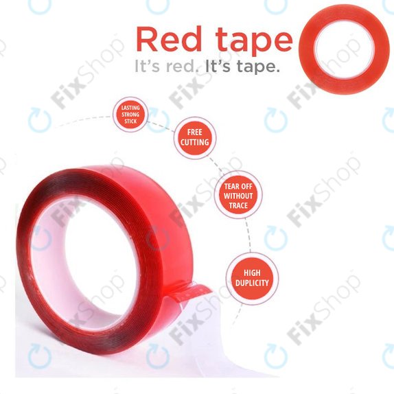 Nastro biadesivo Magic RED Tape 20mm x 25m, Trasparent