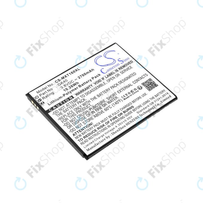 Batteria per Motorola Moto E4 XT1761, 2700mAh, Li-Pol, 3.8 V, GK40, HQ