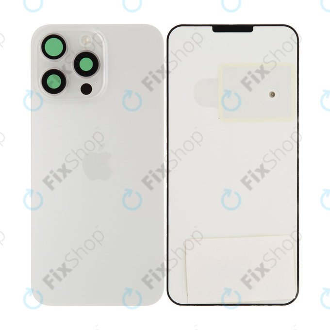 Vetro della scocca posteriore per iPhone 15 Pro Max, White Titanium, 661-36908 Genuine Apple