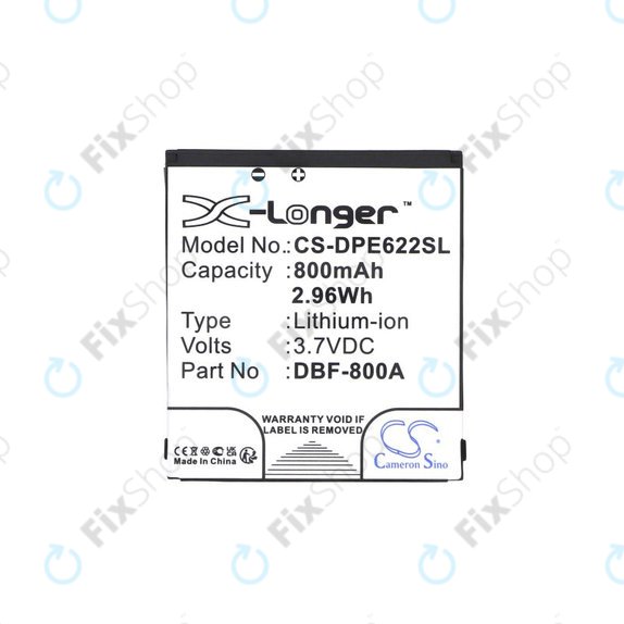 Batteria per Doro PhoneEasy 2314, 2315, 1360, 520, DBF-800A, Li-Ion, 3.7V, 800mAh, HQ