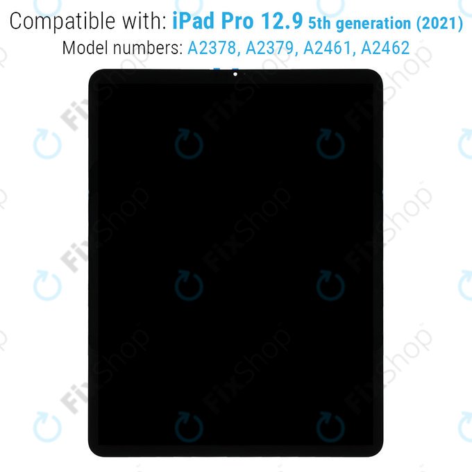 Schermo LCD per iPad Pro 12.9" (5th Gen 2021, 6th Gen 2022), Vetro touch e IC Board conout Frame, Refurbished