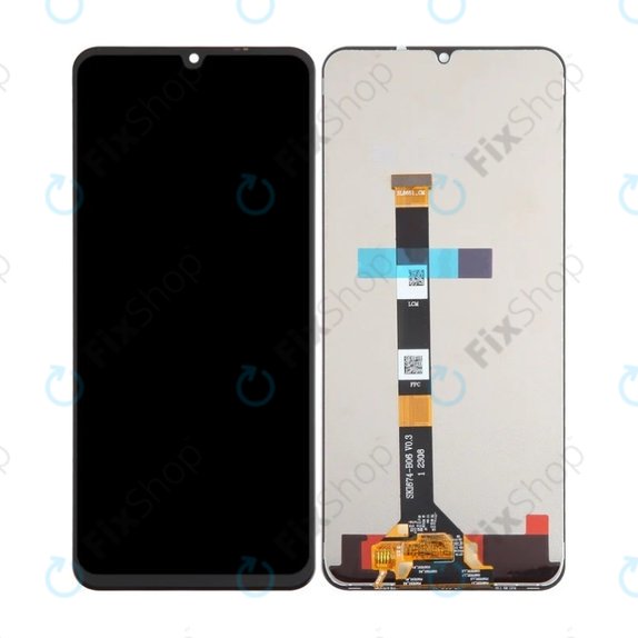 Schermo LCD per Realme C53 RMX3760, Vetro touch senza cornice