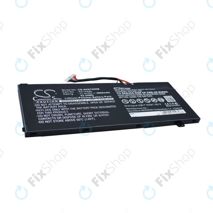 Batteria per Acer Aspire Vn7, V15 Nitro, Spin 3, AC14A8L, Li-Pol, 4600mAh, 11.4V, HQ