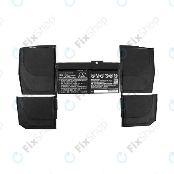 Batteria A1527, A1705 per MacBook 12" A1534 (Early 2015 - Mid 2017), 5200mAh, HQ