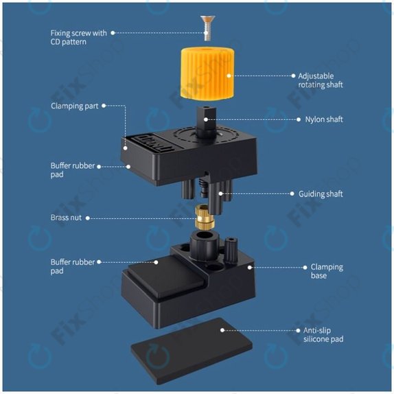 Morsetto in plastica con rivestimento in gomma, apertura 12mm, 4pcs, QianLi iClamp 2.0